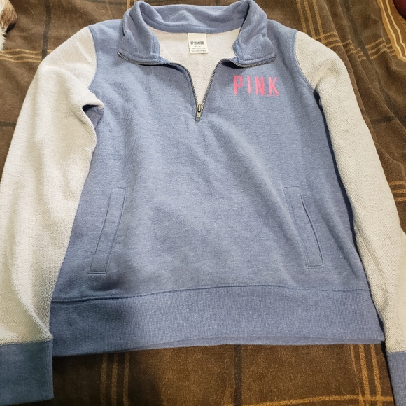 PINK Victoria's Secret Tops - Pink VS half zip pullover